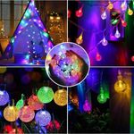 Casa si Gradina - Corpuri si surse de iluminat - Iluminat exterior - Instalatii luminoase exterior - Set 2 Instalatii Decorative LED RGB, 2x5m, cu 2x50 LED-uri in Forma de Mini Becuri - Infinity.ro