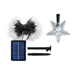 Casa si Gradina - Corpuri si surse de iluminat - Iluminat exterior - Instalatii luminoase exterior - Set 2 Instalatii Solare LED, cu Stele, IP65, 8 Moduri Iluminare, 2x5m, Lumina Multicolora - Infinity.ro