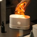 Electronice si Electrocasnice - Climatizare si sisteme de incalzire - Aparate filtrare aer - Umidificatoare - Difuzor Aromaterapie si Umidificator cu Efect Flacara si Ultrasunete, 3 in 1, 180 ml - Infinity.ro