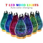 Electronice si Electrocasnice - Climatizare si sisteme de incalzire - Aparate filtrare aer - Umidificatoare - Difuzor aromaterapie cu uleiuri esentiale, sticla, 3D LED, umidificator - Infinity.ro