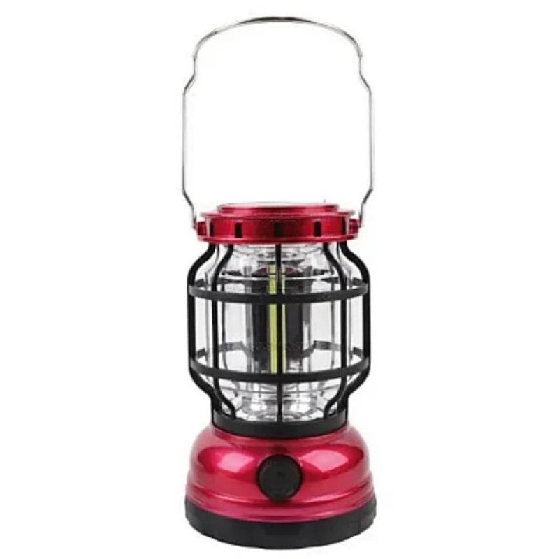 Casa si Gradina - Corpuri si surse de iluminat - Iluminat exterior - Felinare - Felinar solar retro portabil Andowl Q LED1990 - Rosu - Infinity.ro