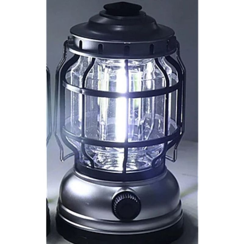 Casa si Gradina - Corpuri si surse de iluminat - Iluminat exterior - Felinare - Felinar solar retro portabil Andowl Q LED1990 - Rosu - Infinity.ro