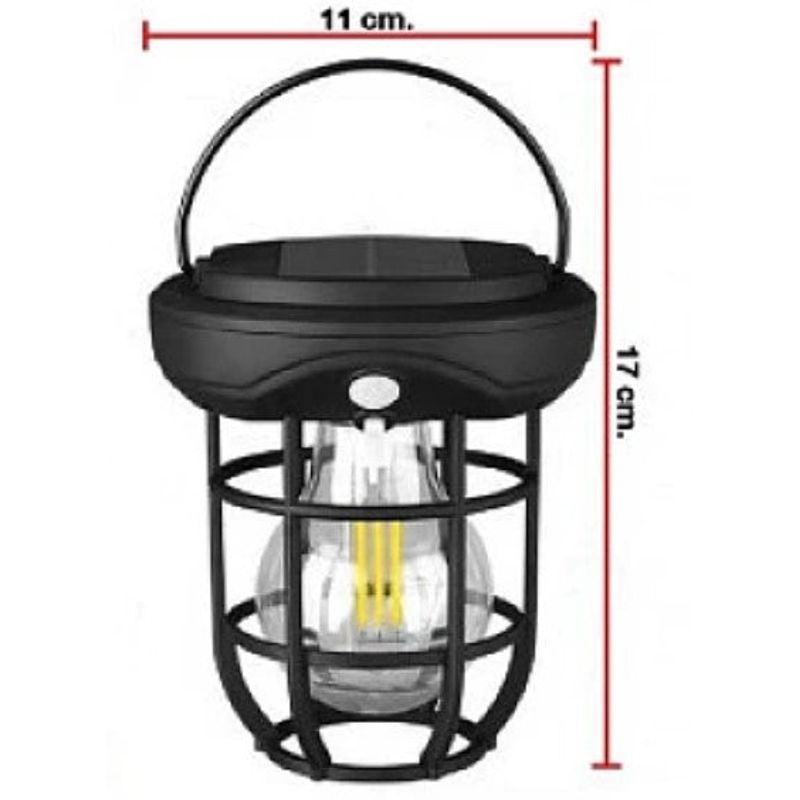 Casa si Gradina - Corpuri si surse de iluminat - Iluminat exterior - Felinare - Felinar cu incarcare solara CL T66 cu lumina calda - Infinity.ro