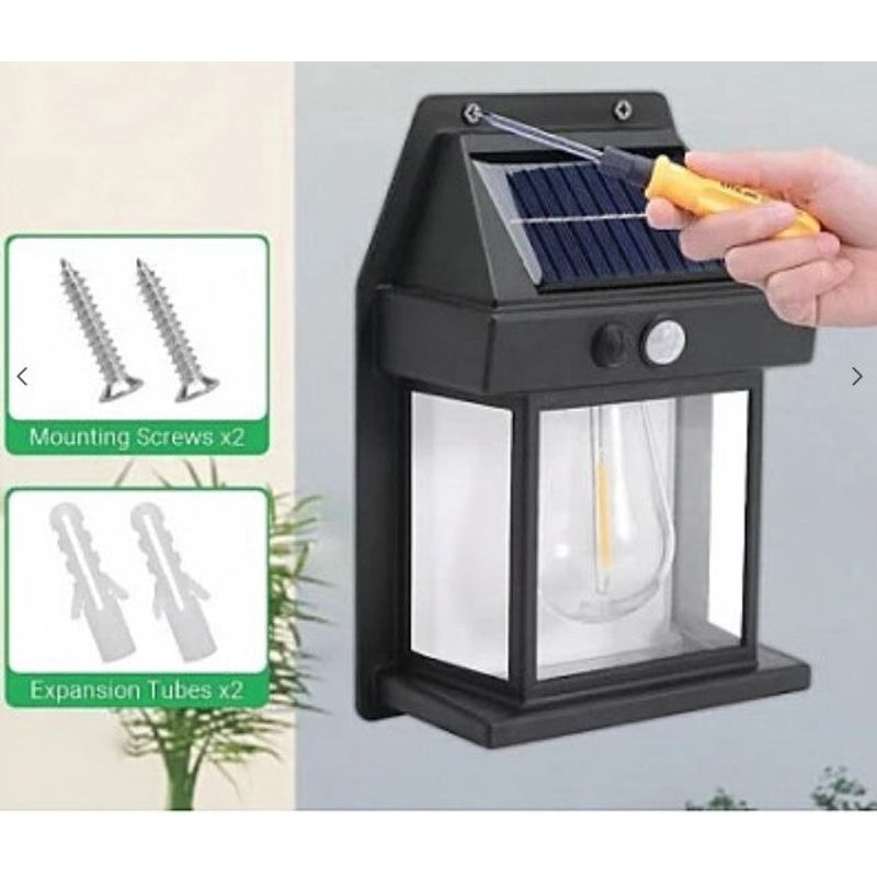 Casa si Gradina - Corpuri si surse de iluminat - Iluminat exterior - Lampi solare - Lampa solara de perete cu senzor de miscare Led IP65 3W 3.7v BK-888 - Infinity.ro