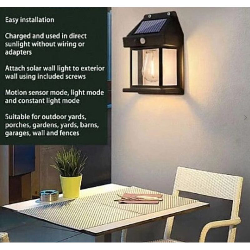 Casa si Gradina - Corpuri si surse de iluminat - Iluminat exterior - Lampi solare - Lampa solara de perete cu senzor de miscare Led IP65 3W 3.7v BK-888 - Infinity.ro