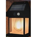 Casa si Gradina - Corpuri si surse de iluminat - Iluminat exterior - Lampi solare - Lampa Led solara CB 888 cu senzor de lumina pentru perete putere 3W Negru - Infinity.ro