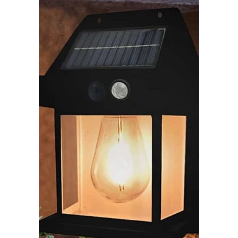 Casa si Gradina - Corpuri si surse de iluminat - Iluminat exterior - Lampi solare - Lampa Led solara CB 888 cu senzor de lumina pentru perete putere 3W Negru - Infinity.ro