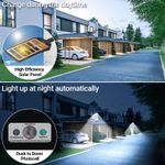 Casa si Gradina - Corpuri si surse de iluminat - Iluminat exterior - Lampi solare - Lampa solara stradala cu panou solar incorporat cu doua fete, cu inductie si telecomanda, 6500K, Negru - 100W - Infinity.ro