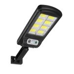 Casa si Gradina - Corpuri si surse de iluminat - Iluminat exterior - Lampi solare - Lampa solara stradala, cu 8 cadre, 160 LED-uri, 30W, pe inductie, senzor miscare, pentru curte, alee - Infinity.ro