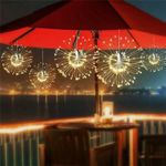 Casa si Gradina - Corpuri si surse de iluminat - Iluminat exterior - Instalatii luminoase exterior - Instalatie cu 5 Artificii Decorative, Lumina Alba Calda/Rece/RGB, 8 Moduri de Iluminare - Infinity.ro