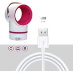 Casa si Gradina - Gradinarit si plante - Intretinere gradina - Articole daunatori gradina - Lampa UV anti tantari 5W, pentru interior sau exterior, alimentare cu cablu USB, alb cu roz - Infinity.ro