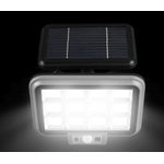 Casa si Gradina - Corpuri si surse de iluminat - Iluminat exterior - Lampi solare - Lampa solara cu panou solar, 40W, 288 LED COB, 12 cadrane, cu 3 moduri de iluminare, telecomandanegru - Infinity.ro