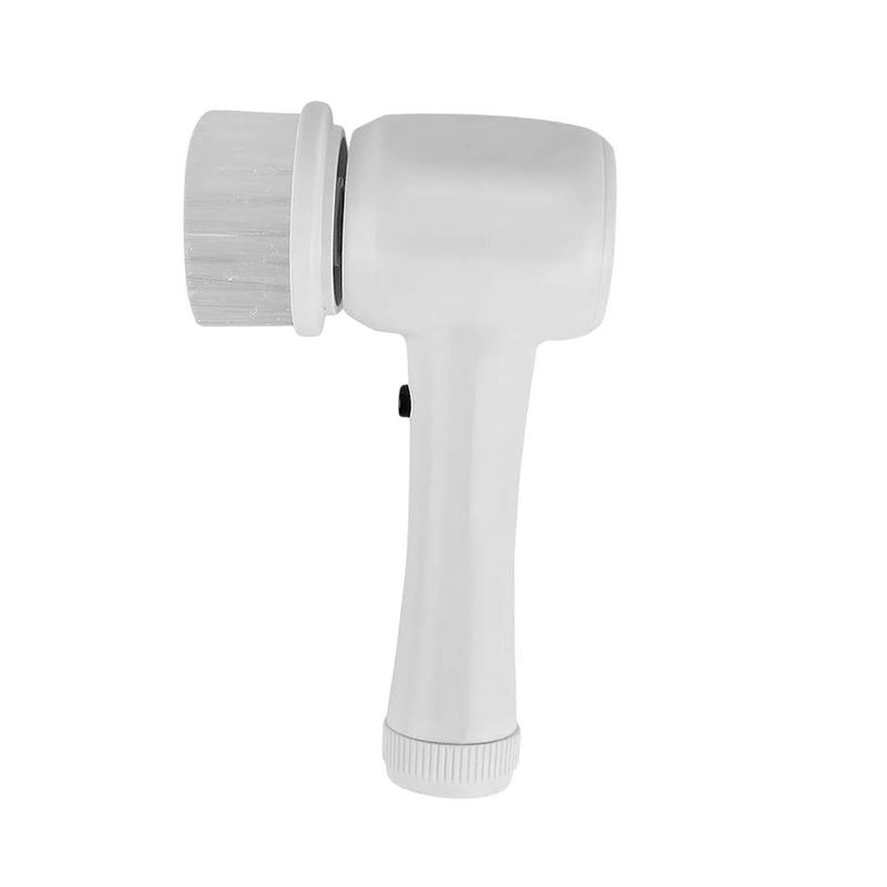 Electronice si Electrocasnice - Ingrijirea locuintei - Accesorii aparate pentru ingrijirea locuintei - Perie electrica multifunctionala, fara fir, cu 4 capete, incarcare USB, suport, alb-lila - Purple - Infinity.ro