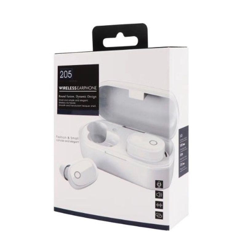 TV, Audio-Video si Foto - Portabile audio - Casti audio - Casti wireless bluetooth earbuds cu carcasa de incarcare, alb - Infinity.ro