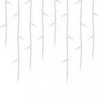 Casa si Gradina - Corpuri si surse de iluminat - Iluminat exterior - Instalatii luminoase exterior - Instalatie Luminoasa cu Franjuri Inegali, Alb Cald, Rece si Multicolora, 320/640 LED-uri, 15m/25m - 25m-640LED - Infinity.ro