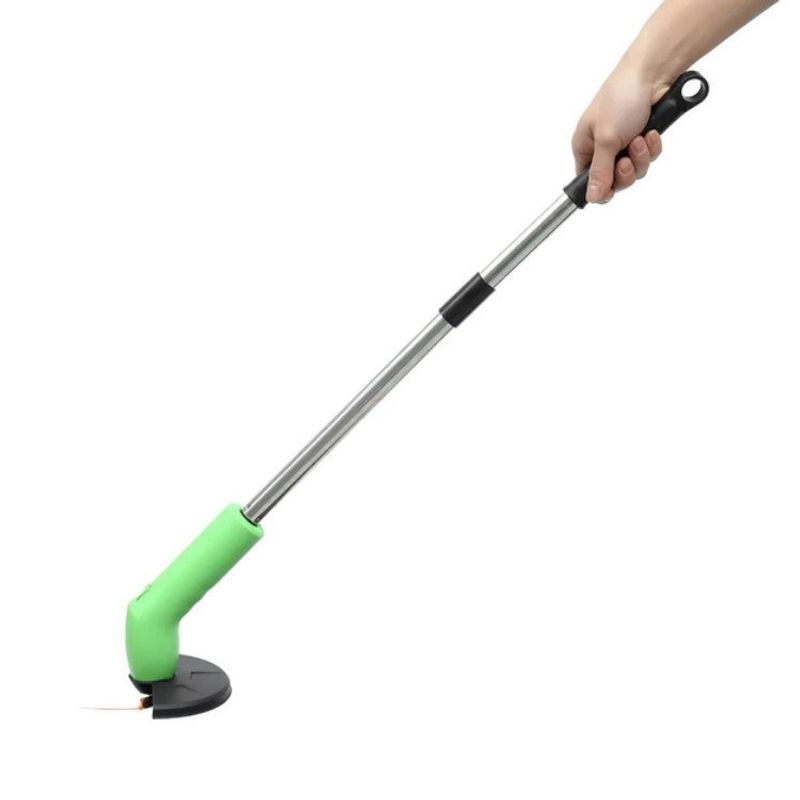 Casa si Gradina/Gradinarit si plante/Utilaje gradina/Masini de tuns iarba - Mini masina de tuns iarba 9V, fara fir, maner telescopic, 40x10x6.6cm, argintiu-verde - Infinity.ro