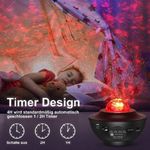 Casa si Gradina - Corpuri si surse de iluminat - Veioze si lampi - Lampadare - Lampa - Proiector inteligent cu lumina rotativa de noapte, boxa Bluetooth incorporata si telecomanda - Infinity.ro