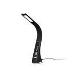 Casa si Gradina - Corpuri si surse de iluminat - Veioze si lampi - Lampadare - Lampa LED de birou, brat flexibil, cu ceas, alarma si calendar, 5W, A++, negru - Infinity.ro