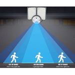 Casa si Gradina - Corpuri si surse de iluminat - Veioze si lampi - Lampadare - Lampa solara cu 3 casete reglabile senzor de miscare si 112 LED - Infinity.ro