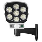 Casa si Gradina - Corpuri si surse de iluminat - Iluminat exterior - Lampi solare - Lampa Solara tip Camera 77 LED SMD Senzor de LUMINA + Telecomanda - Infinity.ro