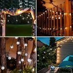 Casa si Gradina - Corpuri si surse de iluminat - Iluminat exterior - Instalatii luminoase exterior - Ghirlanda Luminoasa Solara, 6.5m, 40 Becuri LED, IP65, Lumina Rece, Calda si Colorata - Multicolor - Infinity.ro