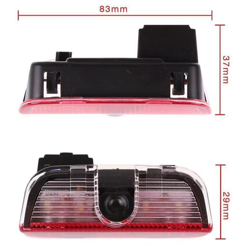 Casa si Gradina - Corpuri si surse de iluminat - Iluminat exterior - Lampi solare - Set 2 lampi LED pentru portiera auto compatibil cu logo VW - Infinity.ro