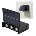 Casa si Gradina - Corpuri si surse de iluminat - Iluminat exterior - Lampi solare - Lampa Solara de Perete, Dubla, cu Panou Solar 6 LED, montaj pe perete, iluminare sus/jos - Infinity.ro