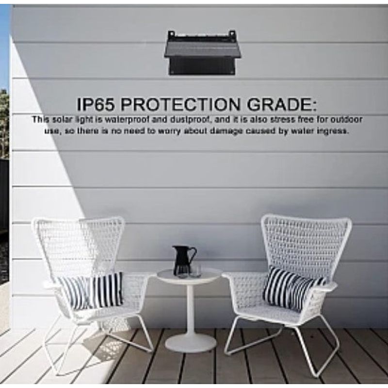 Casa si Gradina - Corpuri si surse de iluminat - Iluminat exterior - Lampi solare - Lampa Solara de Perete, Dubla, cu Panou Solar 6 LED, montaj pe perete, iluminare sus/jos - Infinity.ro