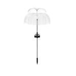 Casa si Gradina - Corpuri si surse de iluminat - Iluminat exterior - Lampi solare - 2 x Lampa solara decorativa, tip meduza, pentru gradina, cu lumina LED RGB, fibra optica, 7 culori - Infinity.ro