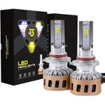 Casa si Gradina - Corpuri si surse de iluminat - Becuri si tuburi neon - Becuri - Set 2 becuri auto H11 LED, 40Wx2, 3000K-6000K, 12000 LM, IP68, 3 culori - Infinity.ro
