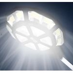 Casa si Gradina - Corpuri si surse de iluminat - Iluminat exterior - Lampi solare - Lampa solara stradala 990 LED putere 1000W cu telecomanda ROTUNDA - Infinity.ro