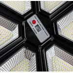 Casa si Gradina - Corpuri si surse de iluminat - Iluminat exterior - Lampi solare - Lampa solara stradala 990 LED putere 1000W cu telecomanda ROTUNDA - Infinity.ro