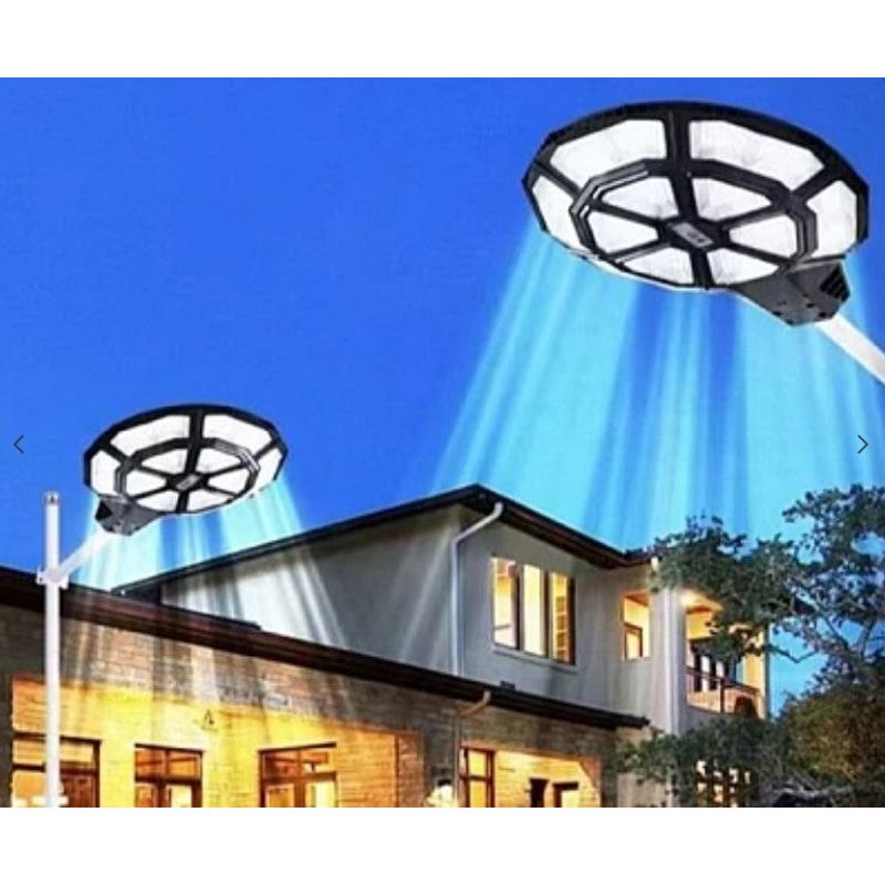 Casa si Gradina - Corpuri si surse de iluminat - Iluminat exterior - Lampi solare - Lampa solara stradala 990 LED putere 1000W cu telecomanda ROTUNDA - Infinity.ro