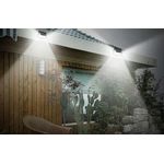 Casa si Gradina - Corpuri si surse de iluminat - Iluminat exterior - Lampi solare - Lampa solara SMART 40 LED cu senzor de lumina si miscare, cu lumina din 3 directii - Infinity.ro