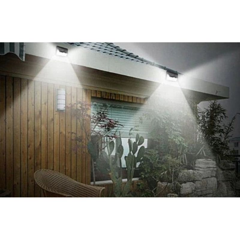 Casa si Gradina - Corpuri si surse de iluminat - Iluminat exterior - Lampi solare - Lampa solara SMART 40 LED cu senzor de lumina si miscare, cu lumina din 3 directii - Infinity.ro