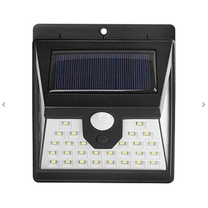 Casa si Gradina - Corpuri si surse de iluminat - Iluminat exterior - Lampi solare - Lampa solara SMART 40 LED cu senzor de lumina si miscare, cu lumina din 3 directii - Infinity.ro