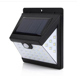 Lampa solara SMART 40 LED cu senzor de lumina si miscare, cu lumina din 3 directii