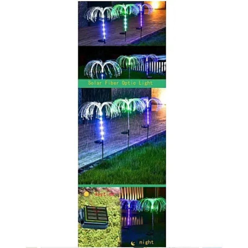 Casa si Gradina - Corpuri si surse de iluminat - Iluminat exterior - Lampi solare - Set 2 Lampi solare tip palmier de gradina - Infinity.ro