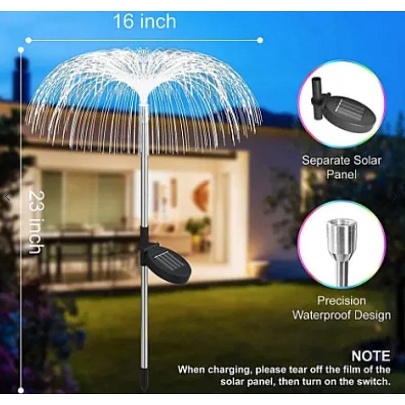 Casa si Gradina - Corpuri si surse de iluminat - Iluminat exterior - Lampi solare - Set 2 Lampi solare tip palmier de gradina - Infinity.ro