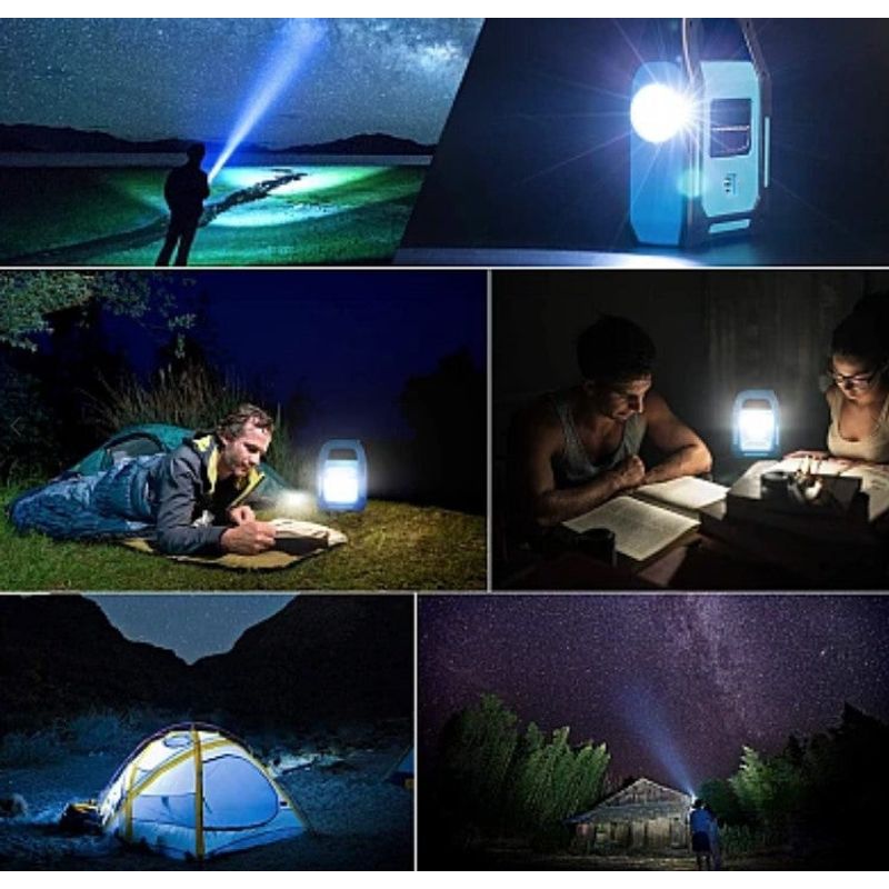 Casa si Gradina - Corpuri si surse de iluminat - Iluminat exterior - Lampi solare - Lampa solara camping JD-925, tip lanterna cu maner, portabila si reincarcabila - Infinity.ro