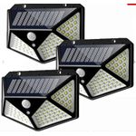 Casa si Gradina - Corpuri si surse de iluminat - Iluminat exterior - Lampi solare - Set 3 Lampi ULTRA 100 LED Solare cu senzor de miscare si lumina 3 moduri ILUMINARE - Infinity.ro