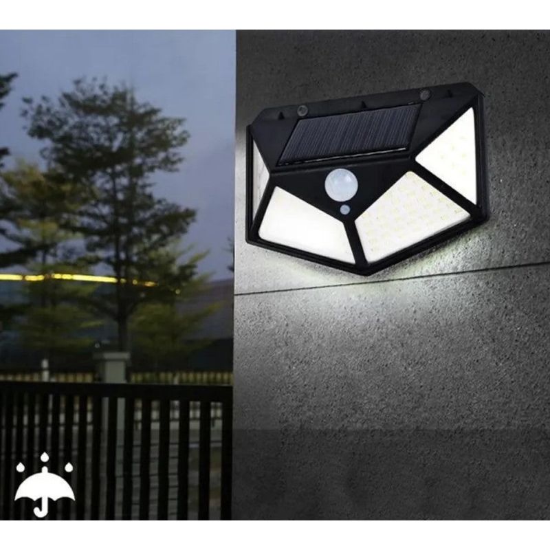 Casa si Gradina - Corpuri si surse de iluminat - Iluminat exterior - Lampi solare - Set 3 Lampi ULTRA 100 LED Solare cu senzor de miscare si lumina 3 moduri ILUMINARE - Infinity.ro