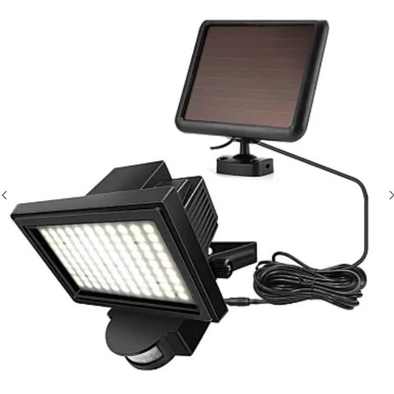 Casa si Gradina - Corpuri si surse de iluminat - Iluminat exterior - Lampi solare - Lampa LED cu panou solar, 60 LED, senzor de miscare, 15W - Infinity.ro