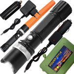 Casa si Gradina - Corpuri si surse de iluminat - Iluminat exterior - Lanterne - Lanterna LED 2 in 1, Carcasa Metalica si Tub de Semalizare, 1800LM - Infinity.ro