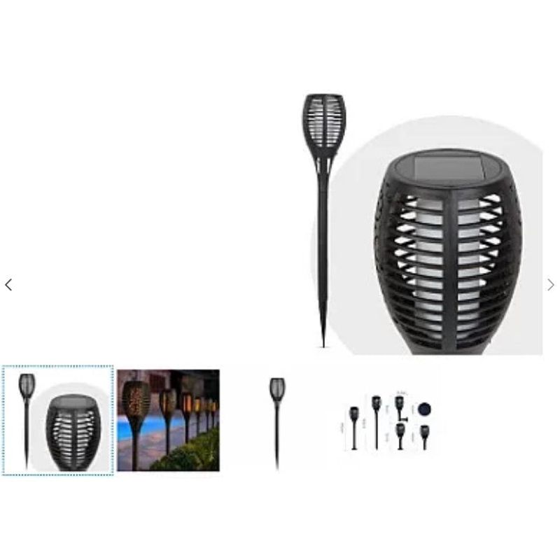 Casa si Gradina - Corpuri si surse de iluminat - Iluminat exterior - Lampi solare - Lampa solara cu efect de flacara pentru gradina sau terasa, inaltime 78cm - Infinity.ro