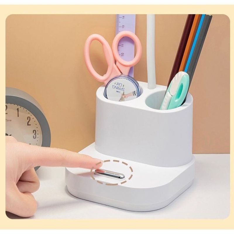 Casa si Gradina - Corpuri si surse de iluminat - Veioze si lampi - Lampadare - Lampa LED 1958, pentru birou, portabila, cu 40 de LED-uri, 3 moduri de iluminare, alb - Infinity.ro