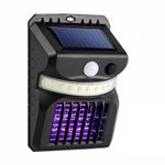 Casa si Gradina - Corpuri si surse de iluminat - Iluminat exterior - Lampi solare - Lampa solara de perete 2 in 1, cu sistem anti tantari, model W792, lumina alba si violet, cu inductie, negru - Infinity.ro