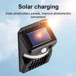 Casa si Gradina - Corpuri si surse de iluminat - Iluminat exterior - Lampi solare - Lampa solara de perete 2 in 1, cu sistem anti tantari, model W792, lumina alba si violet, cu inductie, negru - Infinity.ro