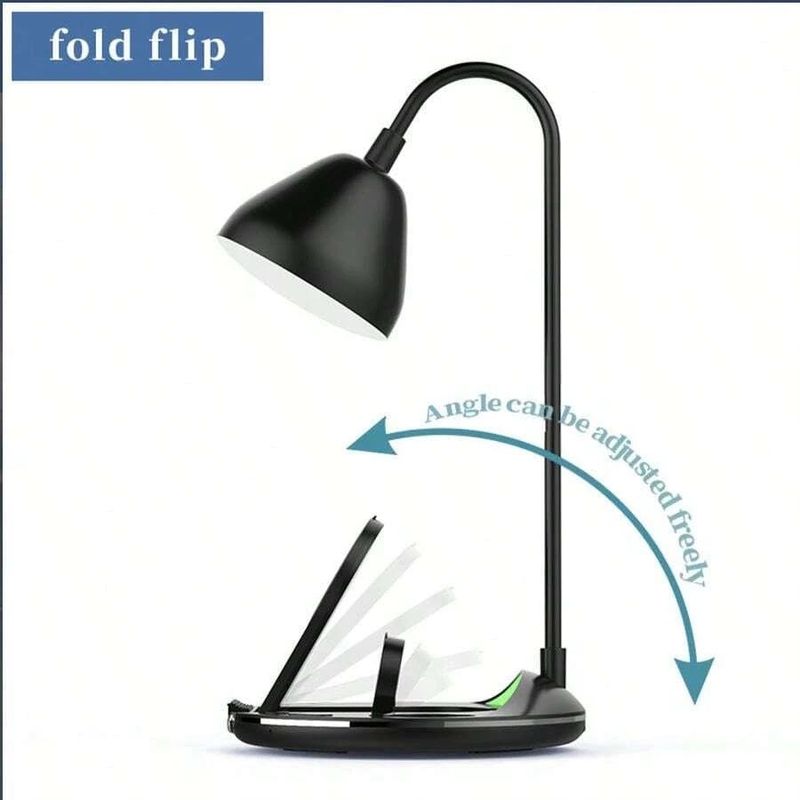 Laptop, Telefoane si Tablete - Telefoane mobile si accesorii - Accesorii Telefoane - Incarcatoare telefoane - Statie de incarcare rapida, 20W, pliabila, cu lampa LED, incarcare wireless pentru smartphone, casti si ceas, negru - Infinity.ro