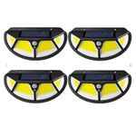Casa si Gradina - Corpuri si surse de iluminat - Iluminat exterior - Lampi solare - Set 4 x Lampa solara 122 LED COB, Senzor de miscare si lumina, 3 moduri Iluminare - Infinity.ro